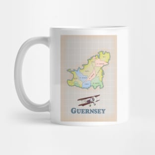 Guernsey vintage map Mug